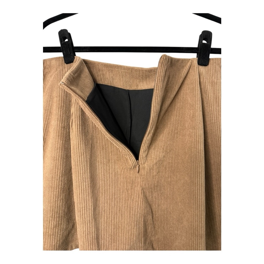 Halara High Waisted Invisible Zipper 2-in-1 A-Line Mini Corduroy Casual Skirt 1X - Picture 10 of 13